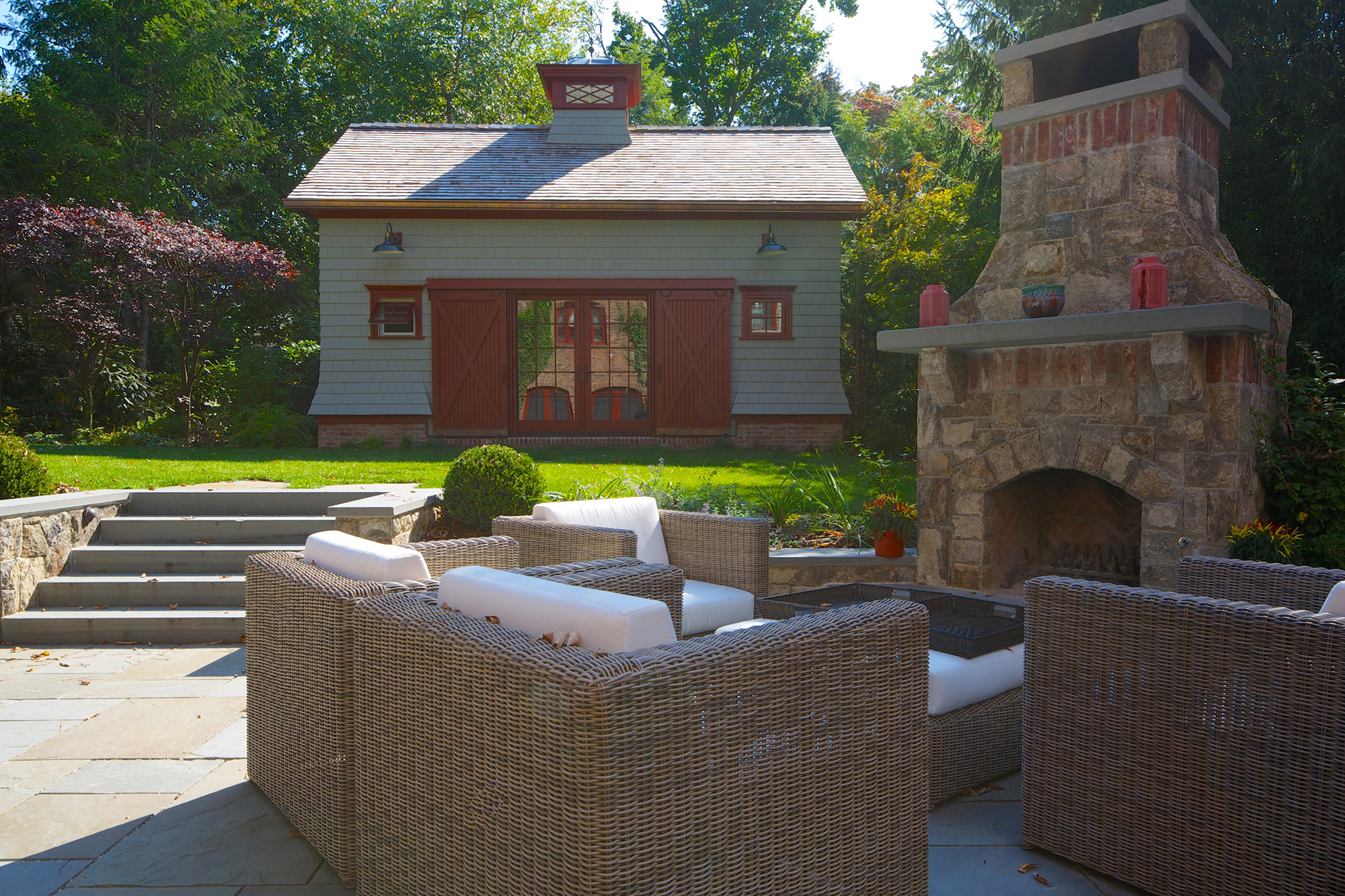 Old World Charm - A NJ landscaping design complementing a century-old home