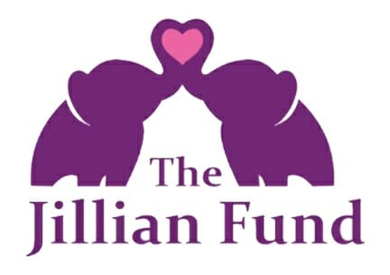 The Jillian Fund - 2 Elephants with trunks in a heart, helping families with sick children